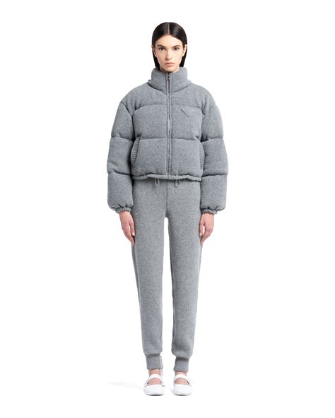 prada long puffer jacket|prada cashmere puffer jacket.